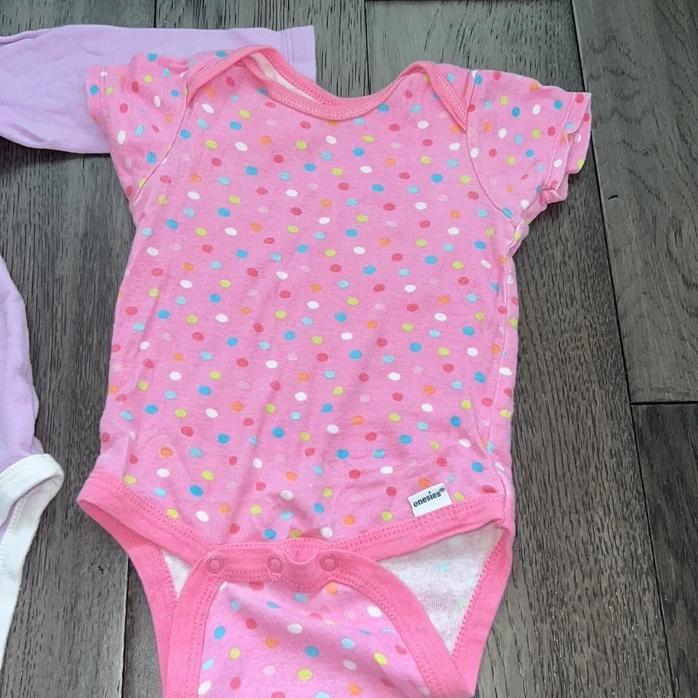 Carter’s/Gerber bundle long sleeve/short sleeve girl onesies